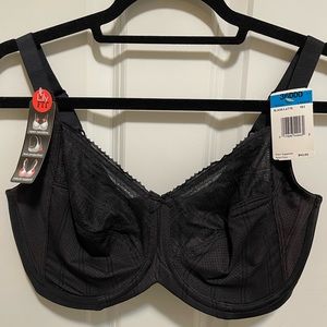 Lily fit black lace bra, 36DDD, new with tags